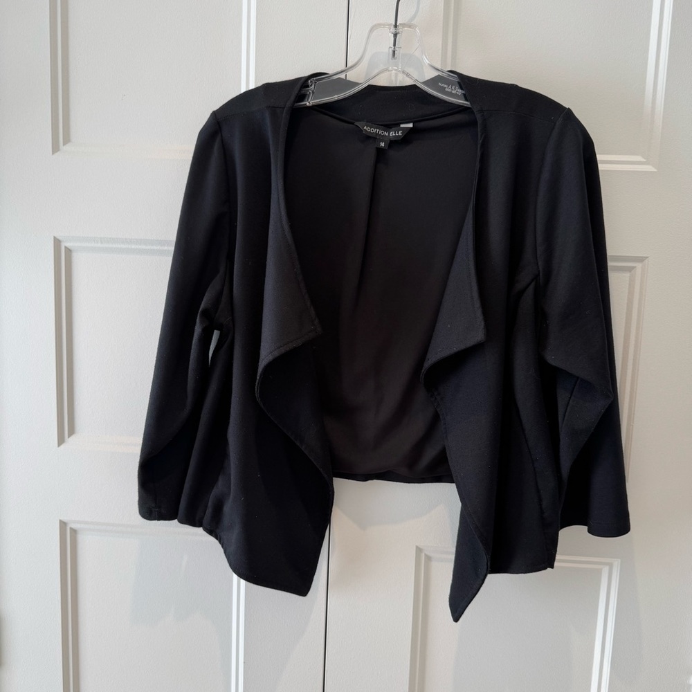 ADDITION ELLE Classic Black Bolero Jacket - SIZE 14, 1X